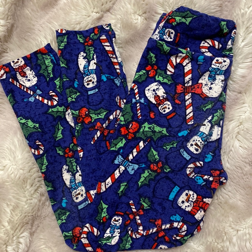 Kids Winter Print Butter soft leggings